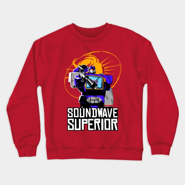 Soundwave Superior Crewneck Sweatshirt by manoystee